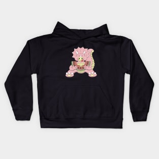 cute triceratops Kids Hoodie